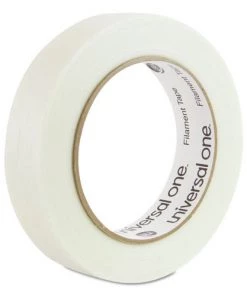 Universal UNV31624 #350 Premium 3 In. Core 24mm X 54.8m Filament Tape - Clear (1-Roll)