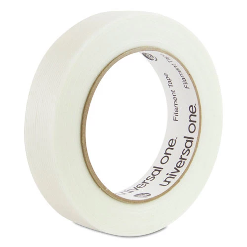 Universal UNV31624 #350 Premium 3 In. Core 24mm X 54.8m Filament Tape - Clear (1-Roll)