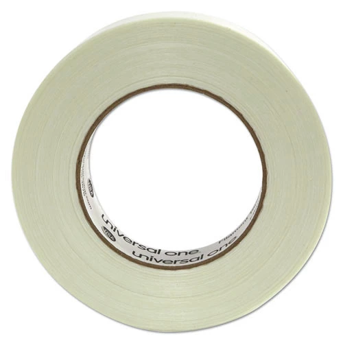 Universal UNV31624 #350 Premium 3 In. Core 24mm X 54.8m Filament Tape - Clear (1-Roll) - Image 2