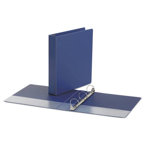 Universal UNV33402 Economy Non-View Round 1.5 In. Capacity 11 In. X 8.5 In. 3-Ring Binder - Royal Blue - Image 2