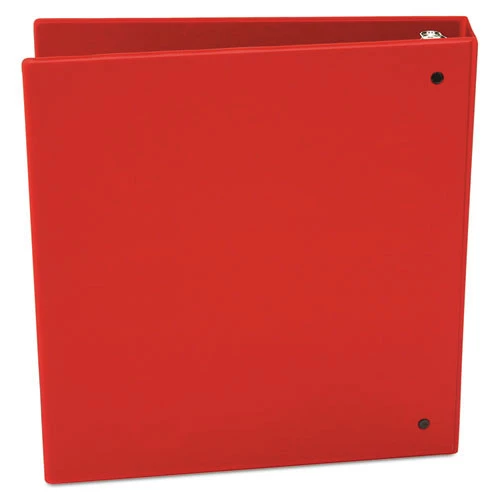 Universal UNV33403 11 In. X 8.5 In., 1.5 In. Capacity, 3 Rings, Economy Non-View Round Ring Binder - Red - Image 5