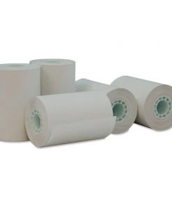 Universal UNV35766 Direct Thermal Print 0.5 In. Core 2.25 In. X 55 Ft. Paper Rolls - White (50/Carton)