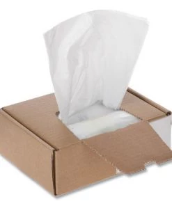 Universal UNV35947 16 Gallon Capacity, High-Density Shredder Bags - Clear (100/Box)