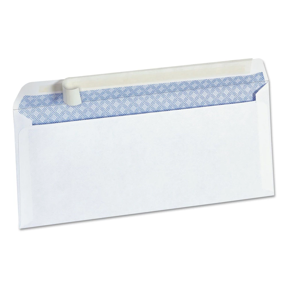 Universal UNV36004 4.13 In. X 9.5 In. Self-Adhesive Seal Strip Business Envelopes - White (100/Box)