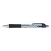 Universal 39724 Medium 0.7 Mm, Retractable, Comfort Grip Gel Pen - Black Ink/Silver Barrel (36/Pack)