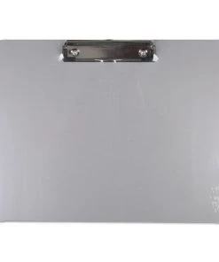 Universal UNV40302 Plastic Brushed Aluminum 1/2 In. Capacity 11 In. X 8-1/2 In. Landscape Clipboard