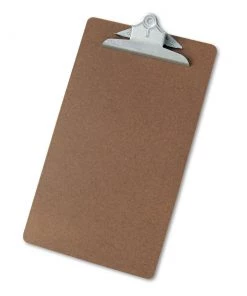 Universal UNV40305 Hardboard 1 In. Capacity 1/2 In. X 14 In. Clipboard - Brown