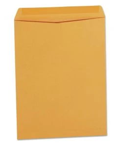 Universal UNV42165 #12-1/2 Square Flap Gummed Closure 9.5 In. X 12.5 In. Catalog Envelopes - Brown Kraft (250/Box)