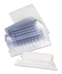 Universal UNV42215EE 2.25 In. Wide, 1/5-Cut Tabs, Hanging File Folder Plastic Index Tabs - Clear (25/Pack)