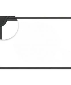 Universal UNV43024 Design Series 24 In. X 18 In. Black Frame Magnetic Steel Dry Erase Board