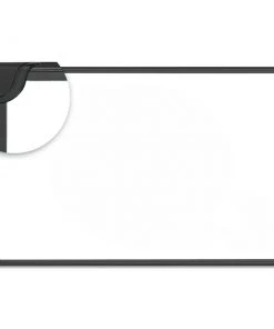 Universal UNV43026 Design Series Magnetic Steel Dry Erase Board, 48 X 36, White, Black Frame