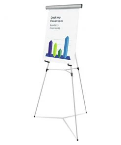 Universal UNV43035 69 In. Heavy-Duty Metal Adjustable Presentation Easel - Silver