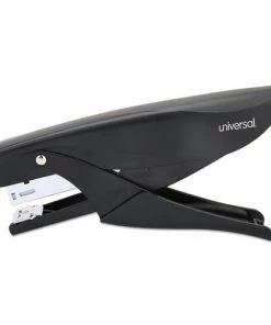 Universal UNV43108 Deluxe 20-Sheet Capacity 0.25 In. Staples 1.75 In. Throat Plier Stapler - Black
