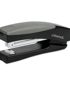 Universal UNV43148 20-Sheet Capacity, Stand-Up Full Strip Stapler - Black/Gray