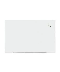 Universal UNV43204 Frameless 72 In. X 48 In. Magnetic Glass Marker Board - White