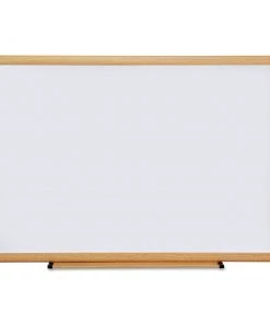 Universal UNV43619 Melamine Oak Frame 36 In. X 24 In. Dry Erase Board