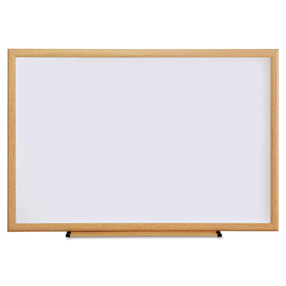 Universal UNV43619 Melamine Oak Frame 36 In. X 24 In. Dry Erase Board