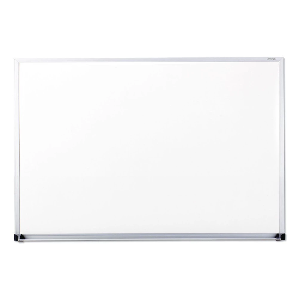 Universal UNV43623 36 In. X 24 In. Satin Finished Aluminum Frame Melamine Dry Erase Board - Image 2