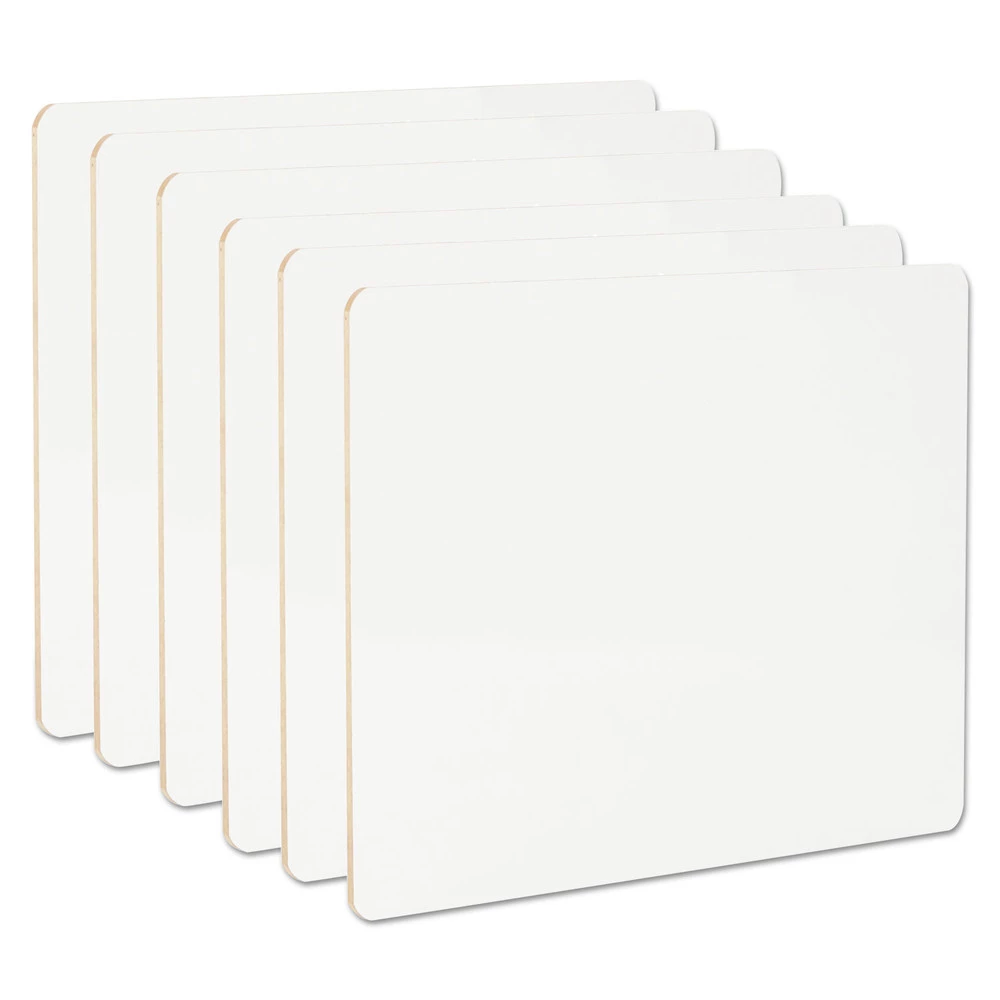 Universal UNV43910 11-3/4 In. X 8-3/4 In. Lap/Learning Dry-Erase Board - White (6/Pack)
