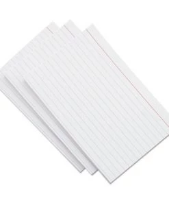 Universal UNV47215 Ruled 3 In. X 5 In. Index Cards - White (500-Piece/Pack)