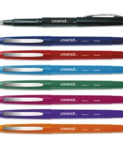 Universal UNV50504 Porous Point Medium 0.7mm Pens - Assorted (8-Piece/Pack)
