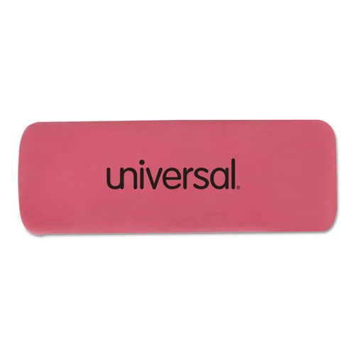Universal UNV55120 Rectangular Bevel Block Pencil Erasers - Small, Pink (20-Piece/Pack)