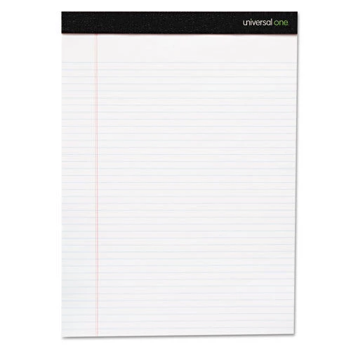 Universal UNV56300 5 In. X 8 In. Premium Narrow Rule Writing Pads - White (6 Pads/Pack, 50 Sheets/Pad)