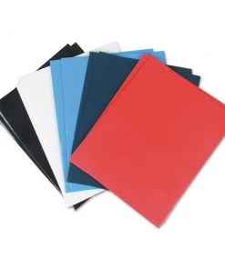 Universal UNV56426 Laminated Cardboard Paper 2-Pocket Folder - Assorted (25/Pack)
