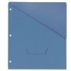Universal UNV61681T 11 Pt. Jacket, Slash-Cut Pockets For Three-Ring Binders - Blue (10/Pack)