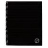 Universal UNV66206 Deluxe Sugarcane Based 1-Subject Medium/College Rule 100-Sheet 11 In. X 8.5 In. Notebook - Black Cover