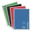 Universal UNV66614 Wirebound 70-Sheet 1-Subject Medium/College Rule 10.5 In. X 8 In. Notebook - Assorted Color Covers (4-Piece/Pack)