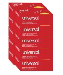 Universal A7072220 Jumbo Paper Clips - Silver (10 Boxes/Pack, 100 Clips/Box )