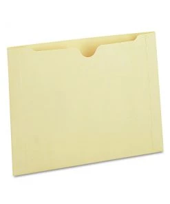 Universal UNV73600 Deluxe Reinforced Straight Tab Legal Size File Jackets - Manila (50/Box)