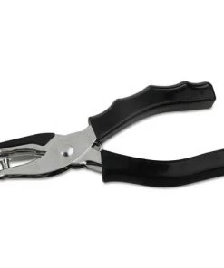 Universal UNV74321 Metal With Rubber Grip, Eight-Sheet Handheld 1/4 In. Hole Punch - Black