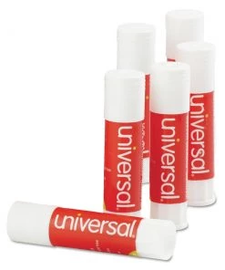 Universal UNV75748 0.28 Oz. Glue Sticks - Clear Dry (12-Piece/Pack)