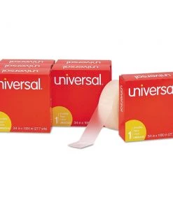 Universal UNV83410 1 In. Core 0.75 In. X 83.33 Ft. Invisible Tape - Clear (6 Rolls/Pack)