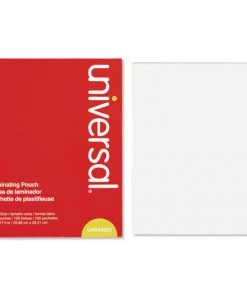 Universal UNV84622 3 Mil 9 In. X 11.5 In. Laminating Pouches - Matte Clear (100-Piece/Box)