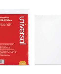 Universal UNV84630 3 Mil 9 In. X 14.5 In. Laminating Pouches - Matte Clear (25/Pack)