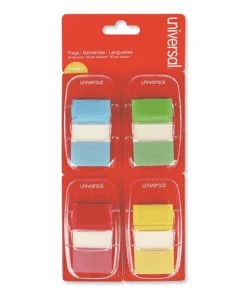 Universal UNV99012 Deluxe 1 In. X 1-3/4 In. Pop-Up Page Flags - Assorted Colors (200/Pack)