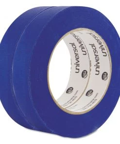 Universal UNVPT14025 3 In. Core 24 Mm X 54.8 Mm Premium UV Resistant Masking Tape - Blue (2 Rolls/Pack)