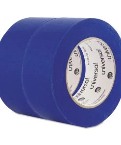 Universal UNVPT14049 48 Mm X 54.8 M, 3 In. Core, Premium Masking Tape With UV Resistance - Blue (2/Pack)
