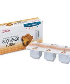 Xerox 108R00671 3100 Page Yield Solid Ink Sticks For Phaser 8500/8550 - Yellow (3/Box)